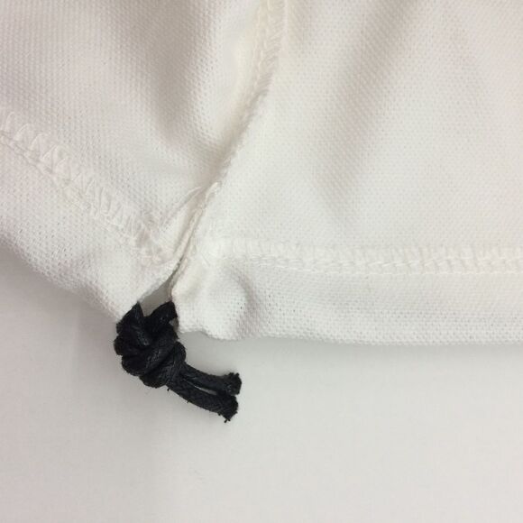 Vince. Large White Cotton Dust Bag with Black Print and Drawstring - Picture 4 of 5